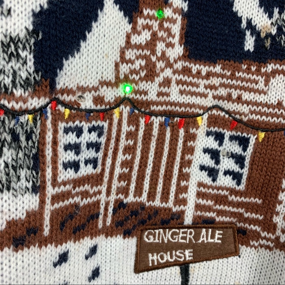 Christmas Ugly Sweater Gingerbread Man Light Up - Picture 5 of 15